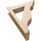 Ekena Millwork 6-in W x 22-in D x 30-in H Funston Trad Rough Cedar Woodgrain TimberThane Outlooker, Primed Tan OUTUR060X22X30FST04RCPR - alternate 4